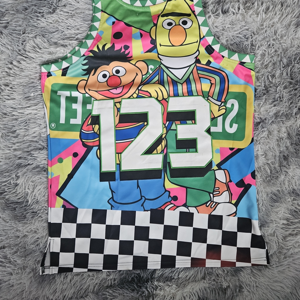 Nostalgia Vibrant Sesame Street Tank Top